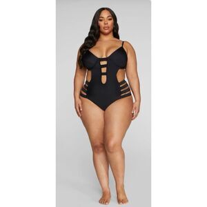 Fashion to Figure Caged One-Piece Monokini Swimsuit